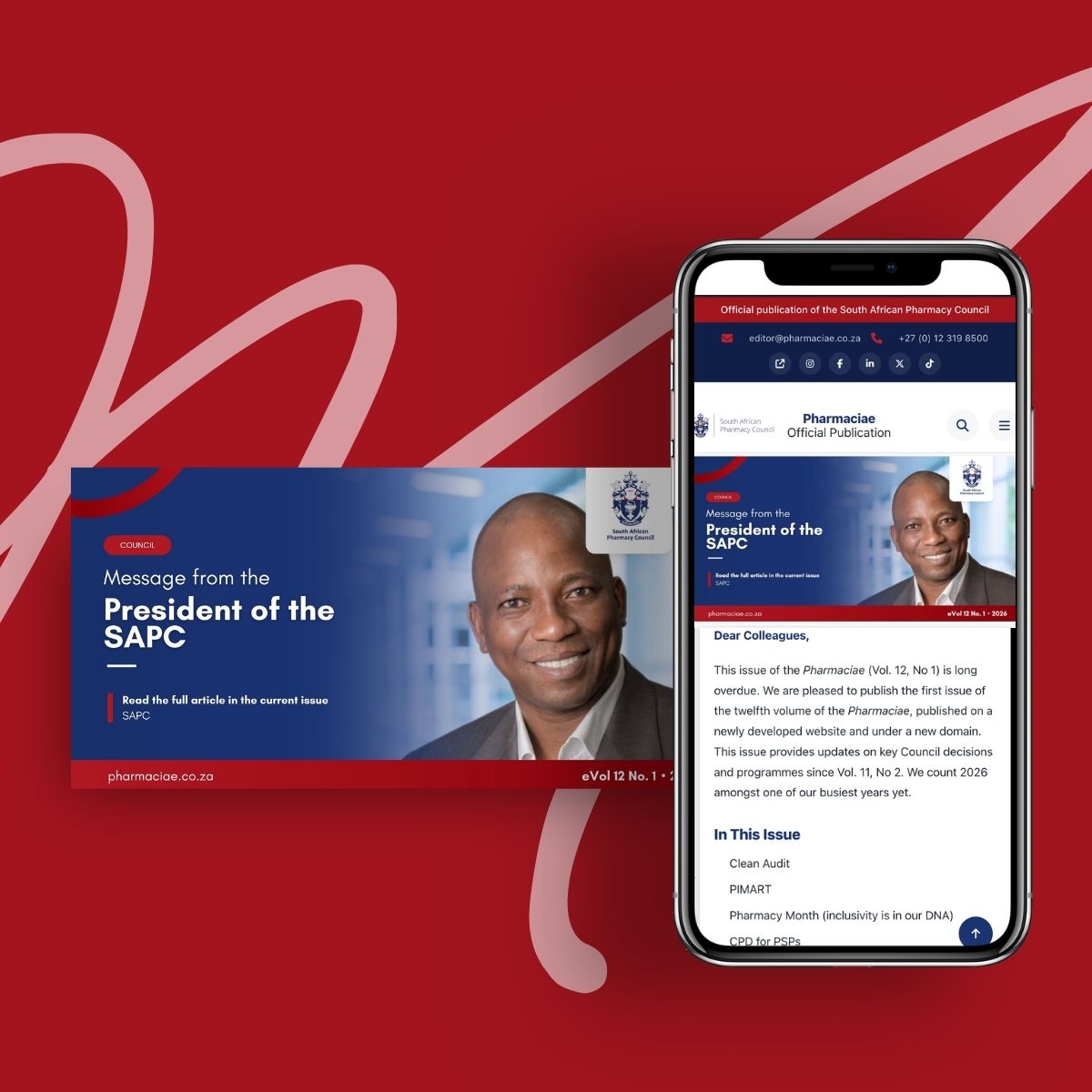 Mr Mogologolo Phasha, President of the South African Pharmacy Council