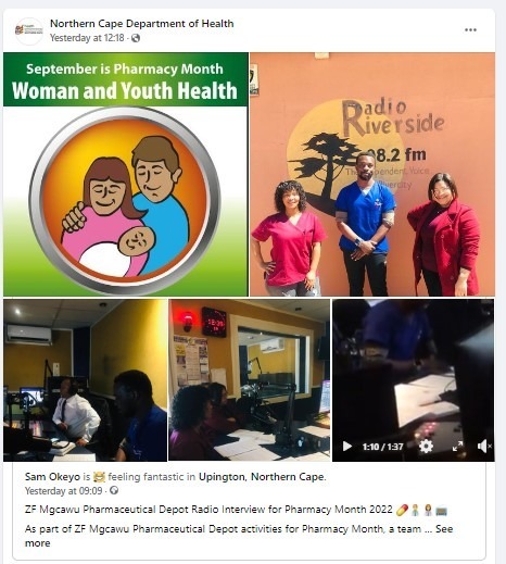 Recognition from the Northern Cape Department of Health