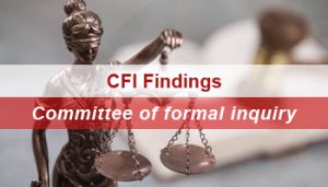 Committee of Formal Inquiry metes out sentences to pharmacists found guilty of unprofessional conduct