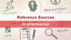 Survey for reference sources that must be accessible in a pharmacy
