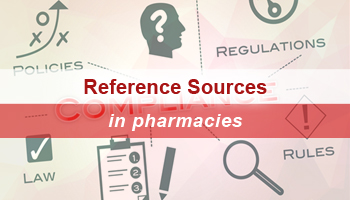 Survey for reference sources that must be accessible in a pharmacy